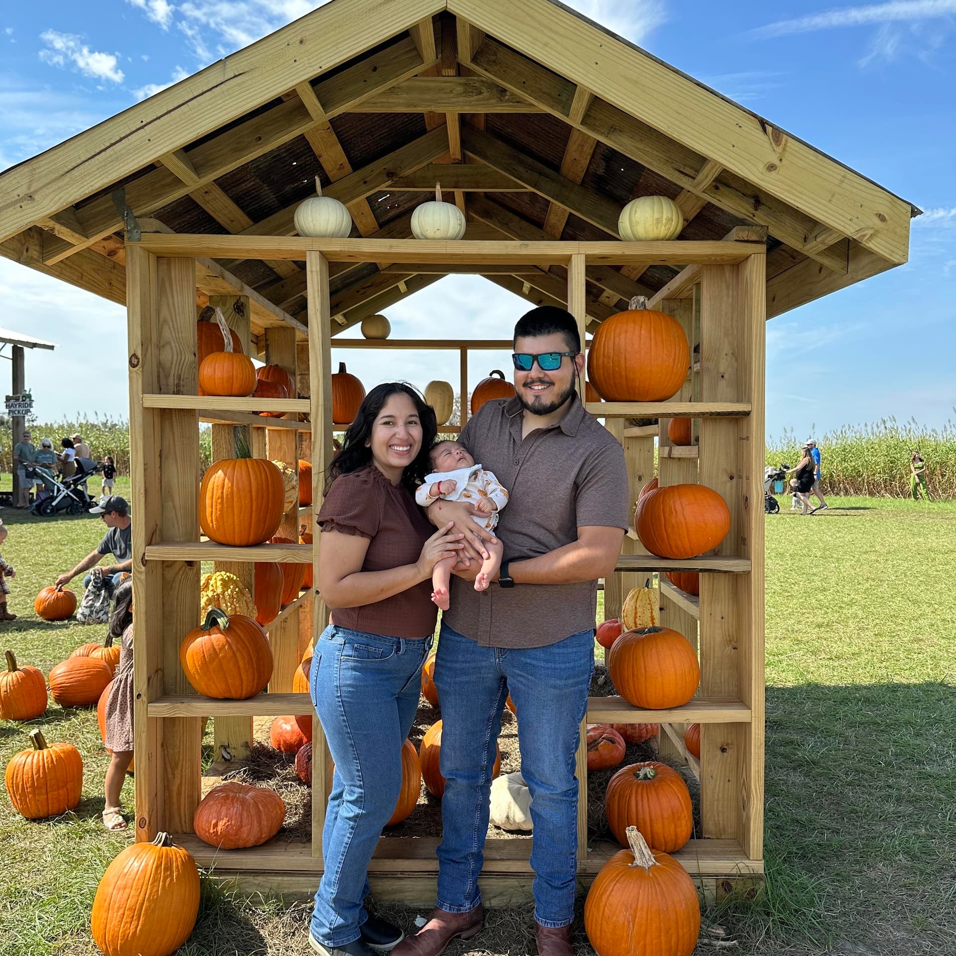 Our family at a local fall event